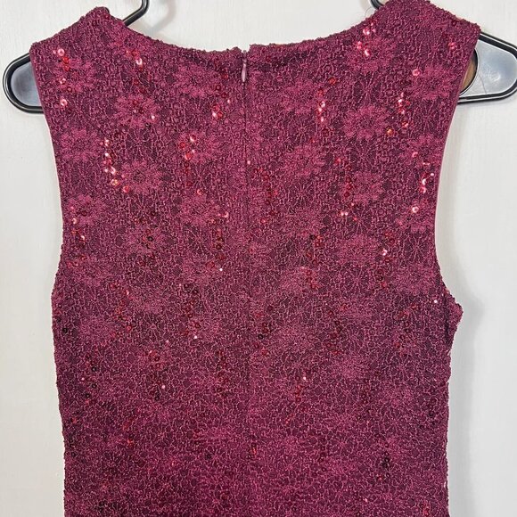 R&M Richards Short Mother of Bride Dress 2 piece sequin lace. Size 10 - Picture 7 of 10